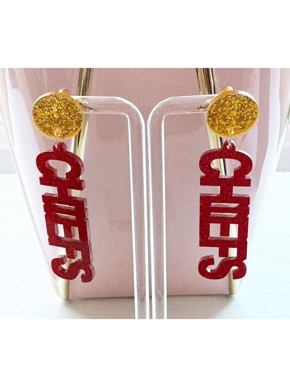 Kansas City Chiefs Acrylic Earrings